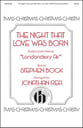The Night That Love Was Born SATB choral sheet music cover